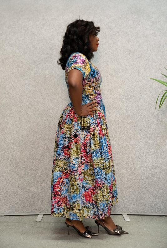 Yasmia Dress (Multi Colour Print)