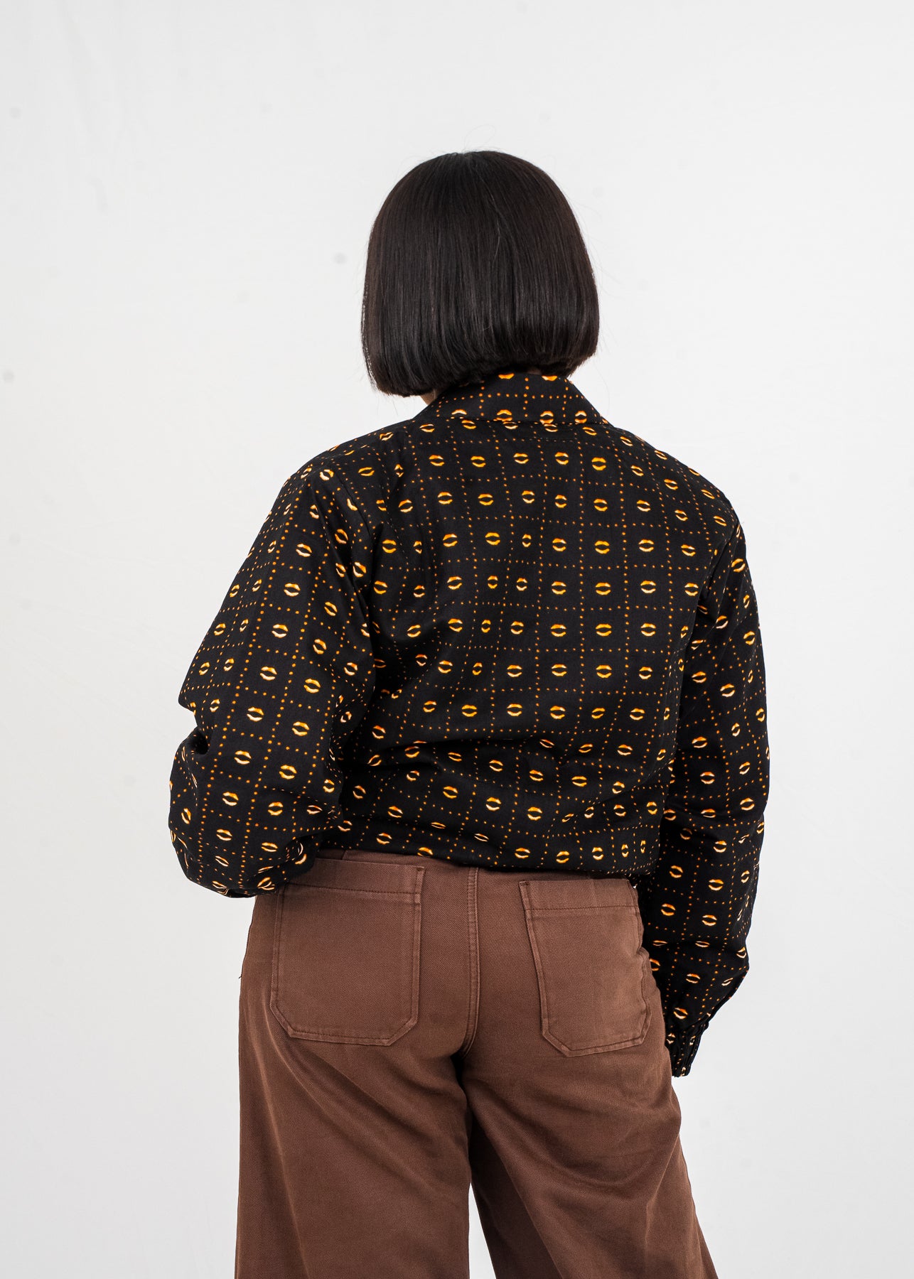 Zuru Bomber Jacket (Brown Print)