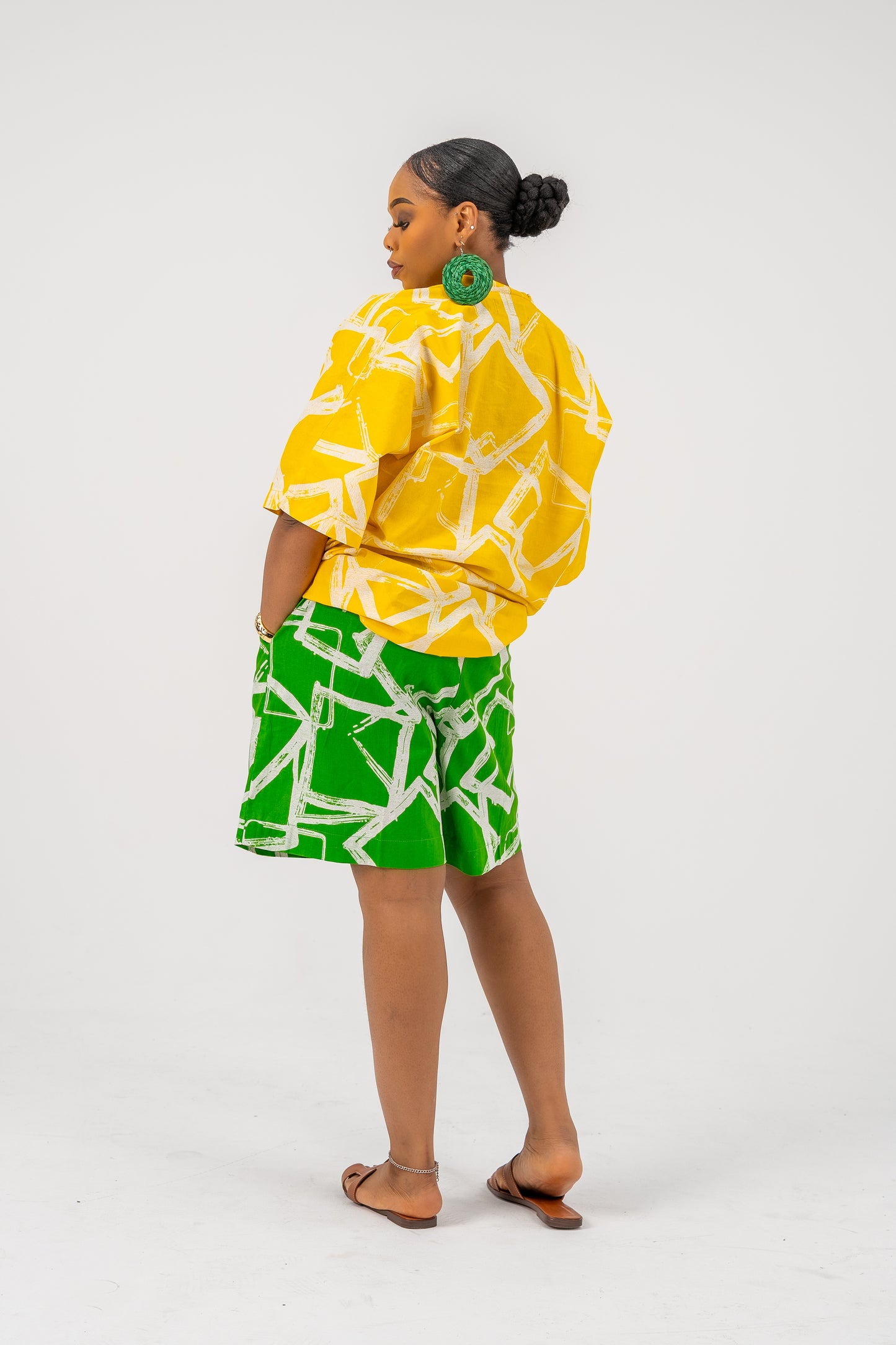 Awele Mix & Match Short Set (Green Short)