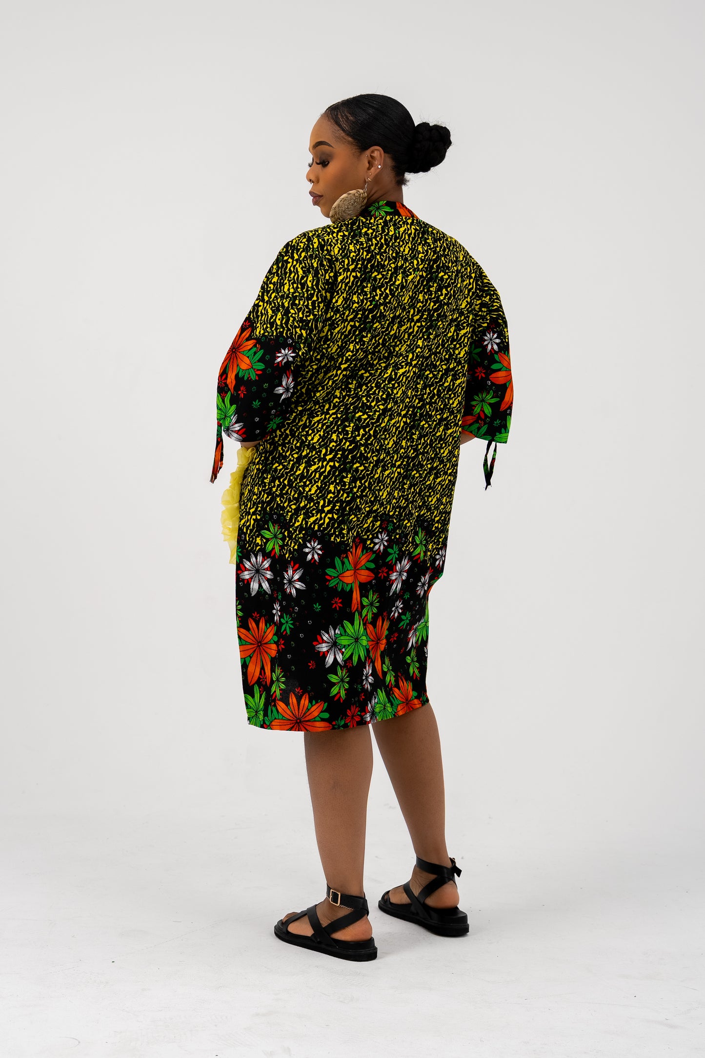 Zoe Shift Dress Petal Ankara Print