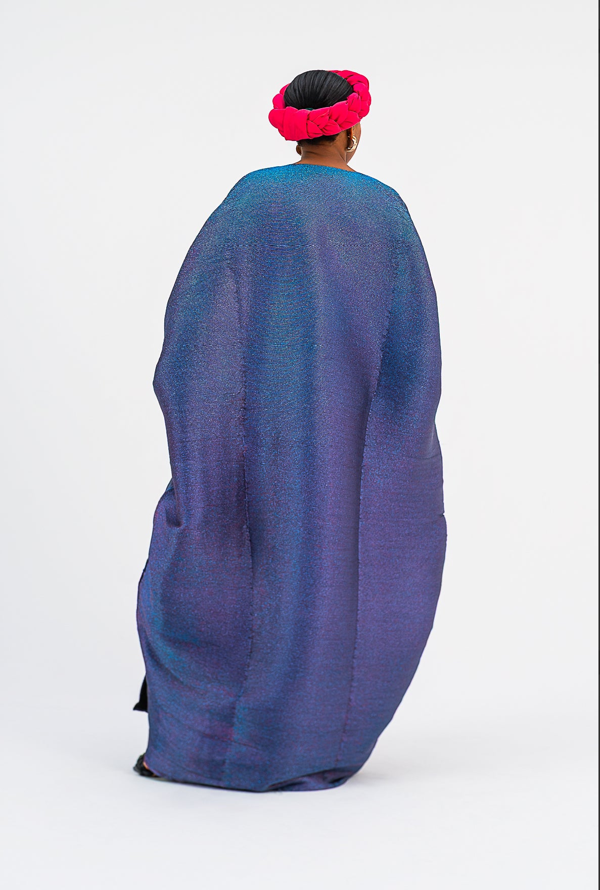 ASA BUBU BLOUSE - (Purple iridescent Print)
