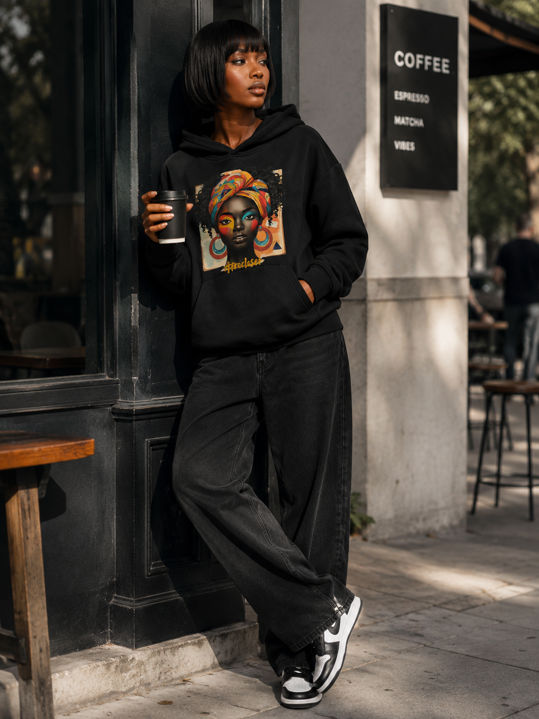 The Rooted Queen Hoodie Black
