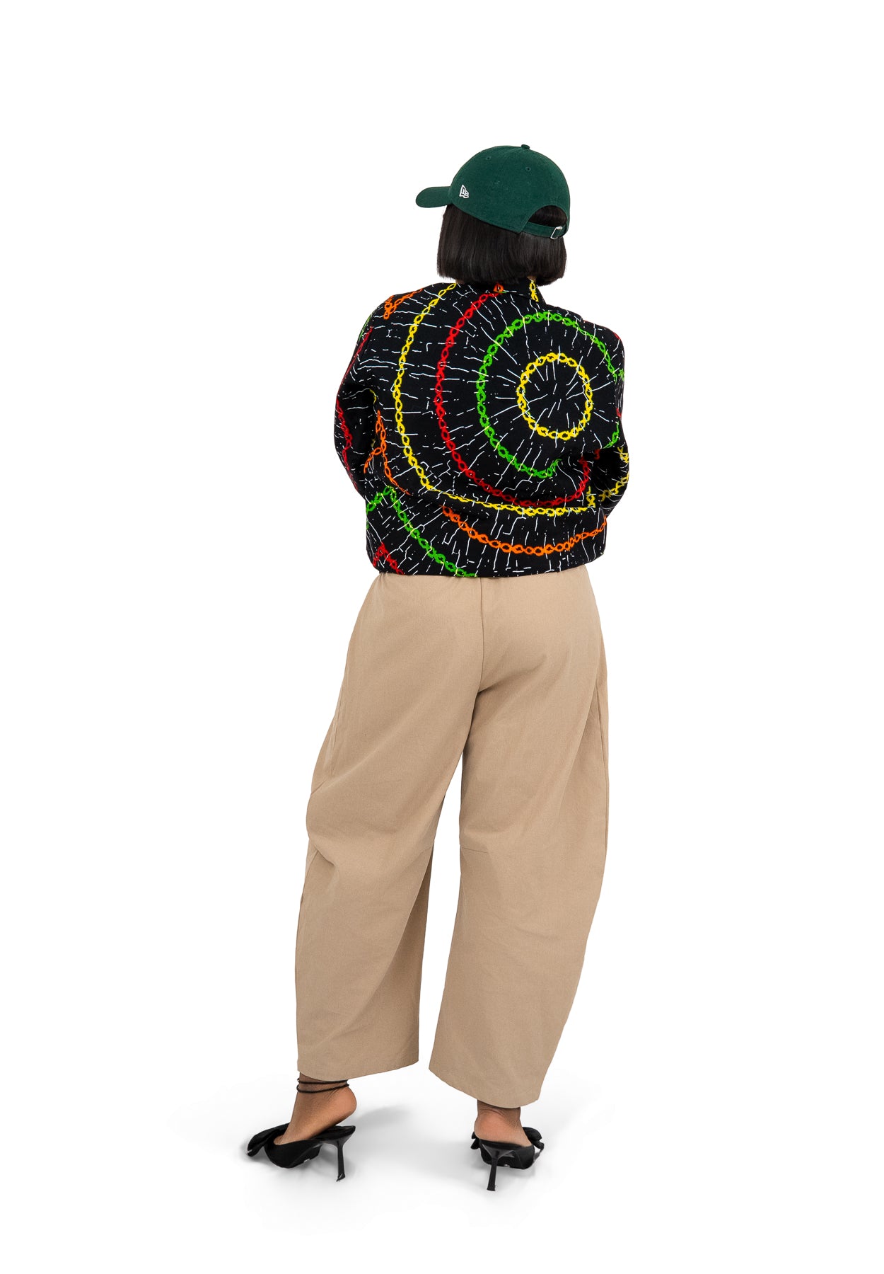 Zuru Bomber Jacket (Chain Multi-coloured Print)