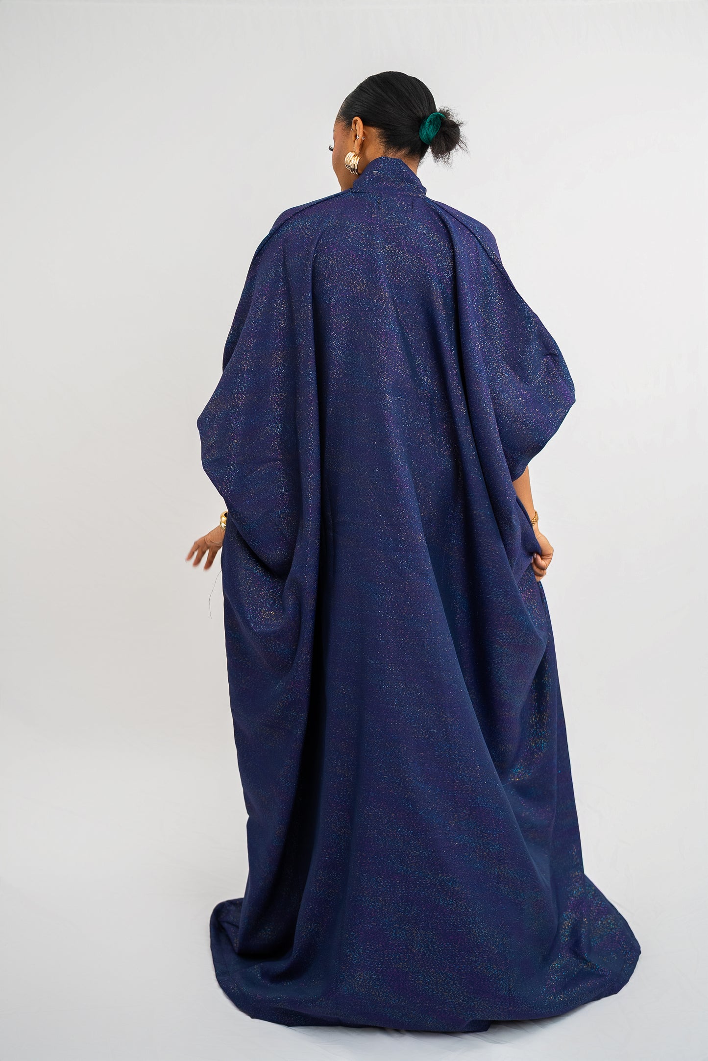 IFENKILI BUBU - Iridescent Denim Blue Print (AVAILABLE NOW)
