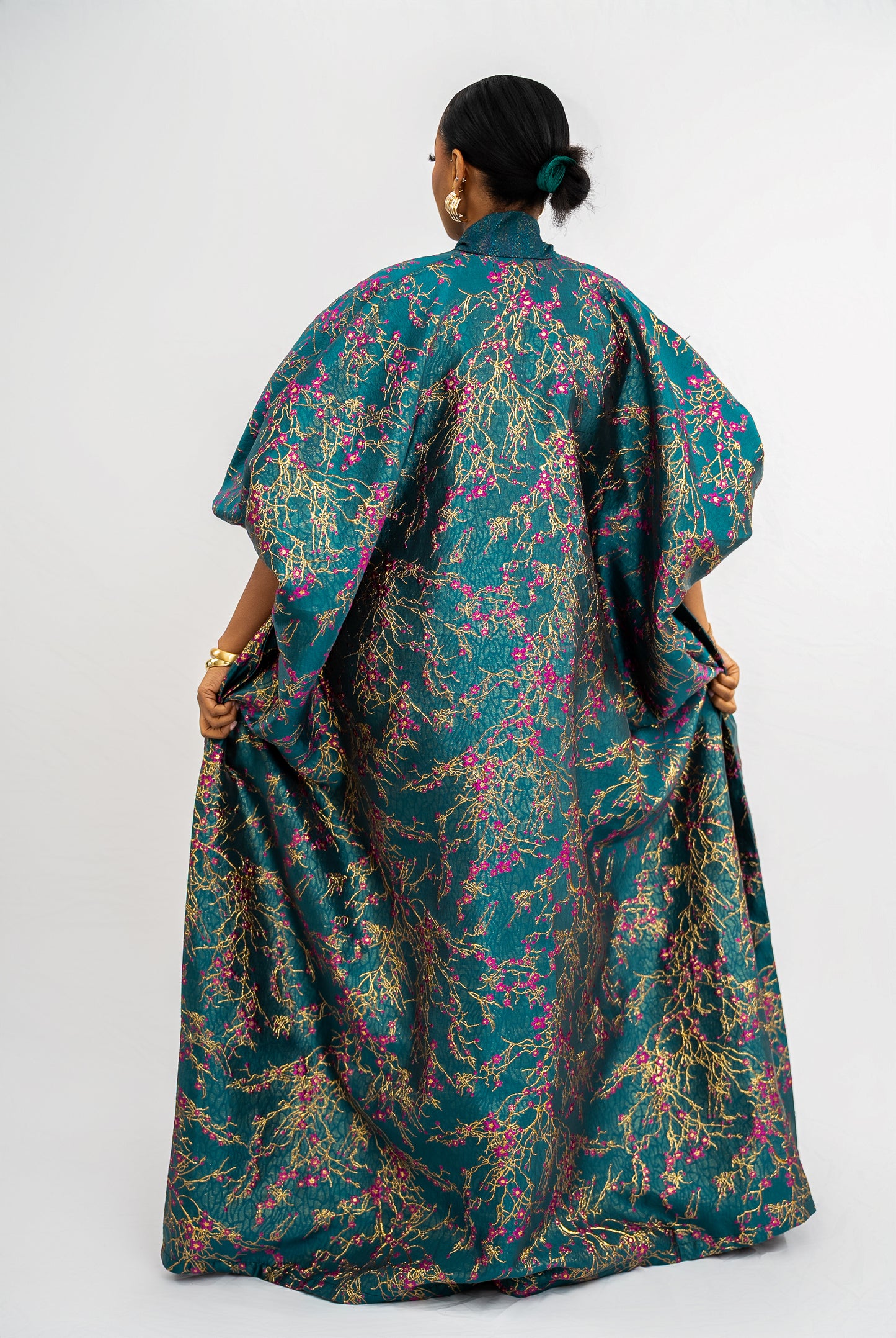 IFENKILI BUBU - Green Petal Print (AVAILABLE NOW)