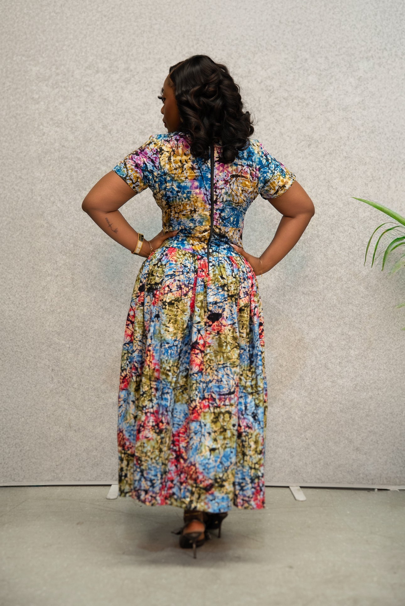 Yasmia  Dress (Multi Colour Print)