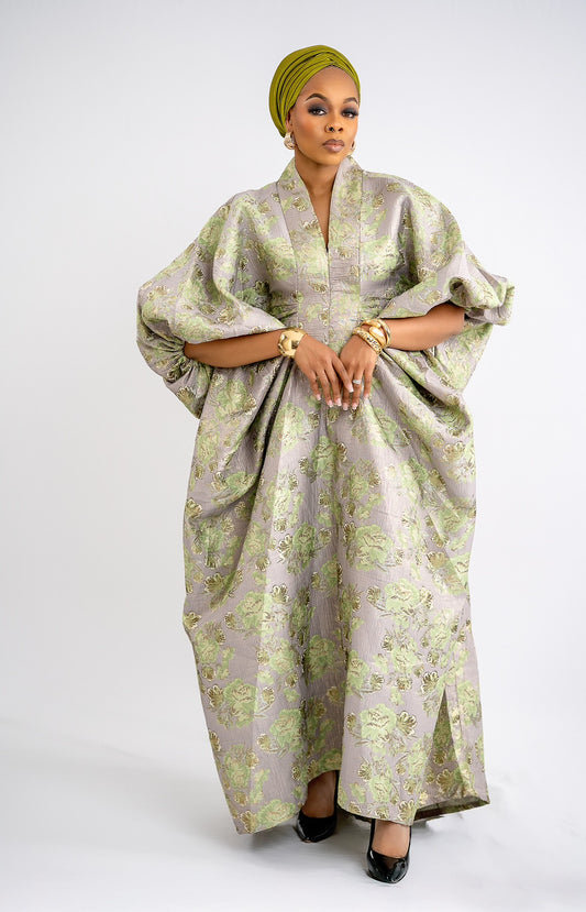IFENKILI BUBU - Flowery Green Print (AVAILABLE NOW)
