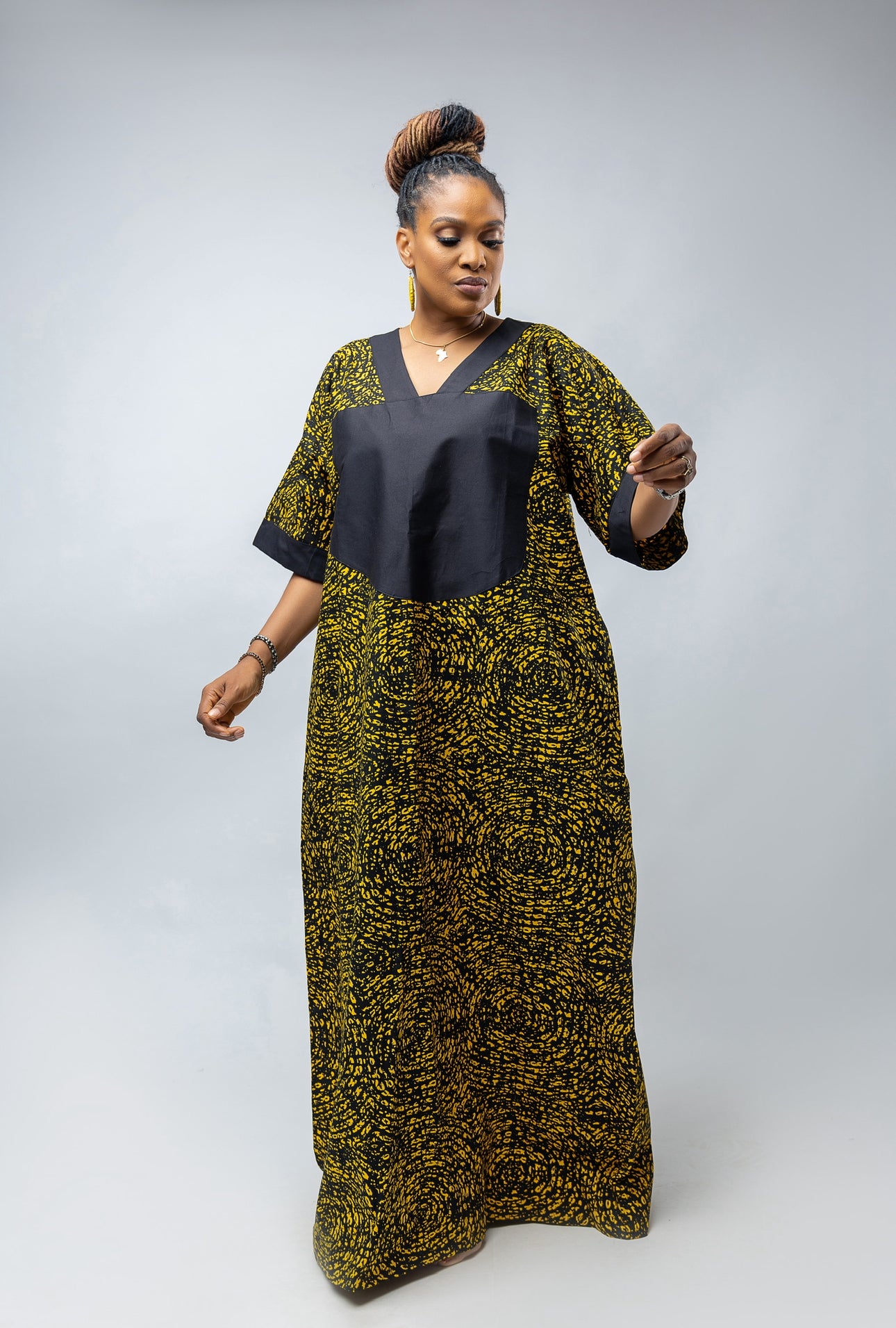 Nkem Bubu- Yellow Cotton Ankara Print