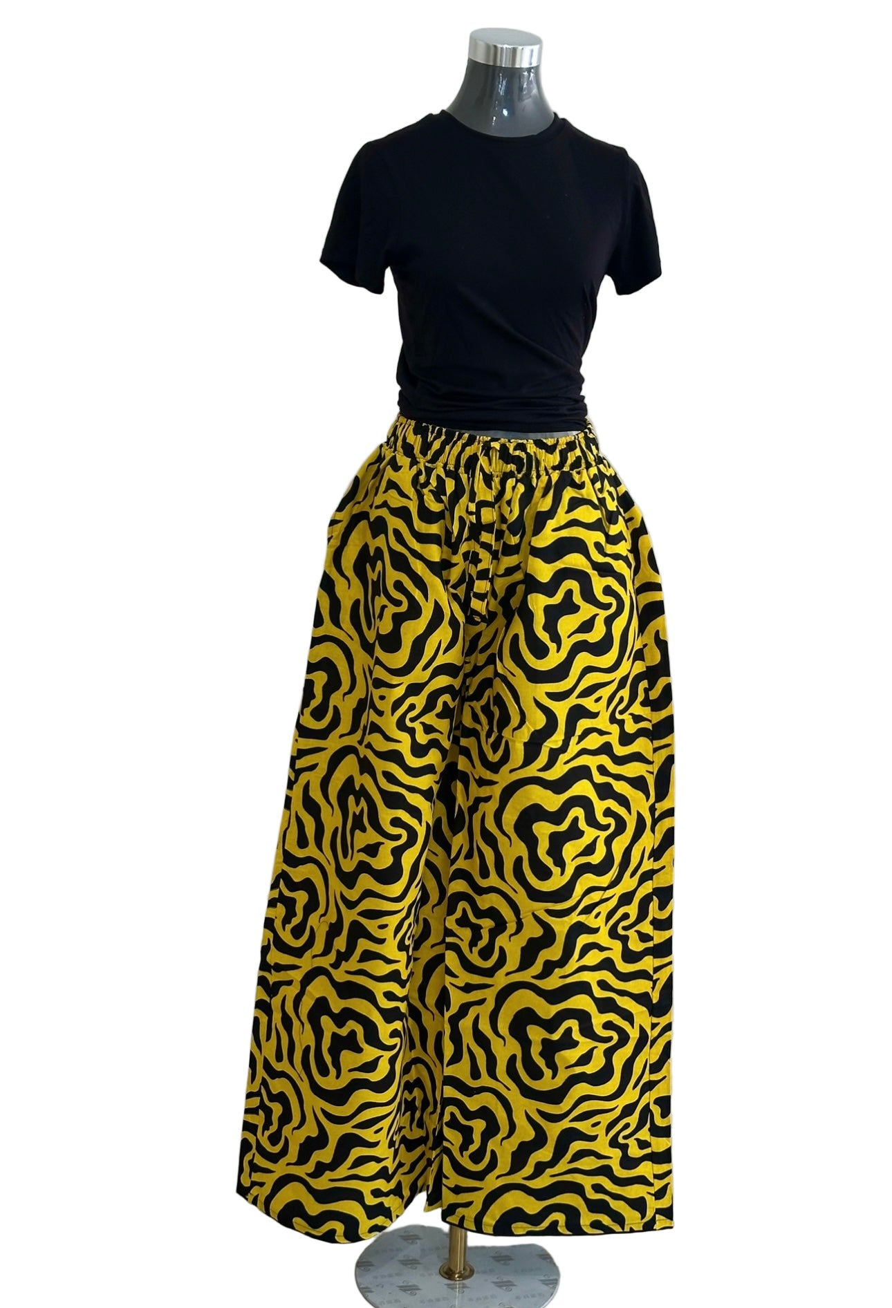 Akwaugo Pant- Yellow Cotton Ankara Print
