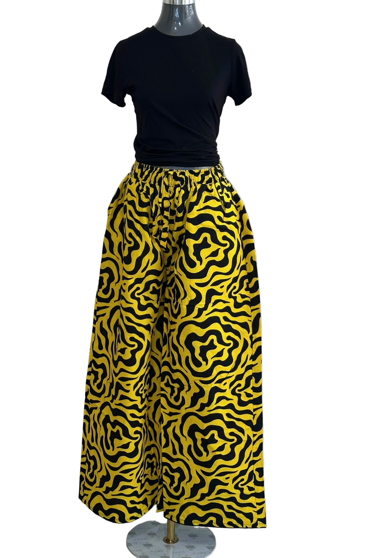 Akwaugo Pant- Yellow Cotton Ankara Print