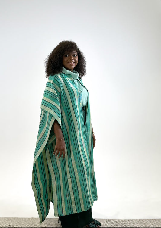 Armani Asoke Cape – Green Print
