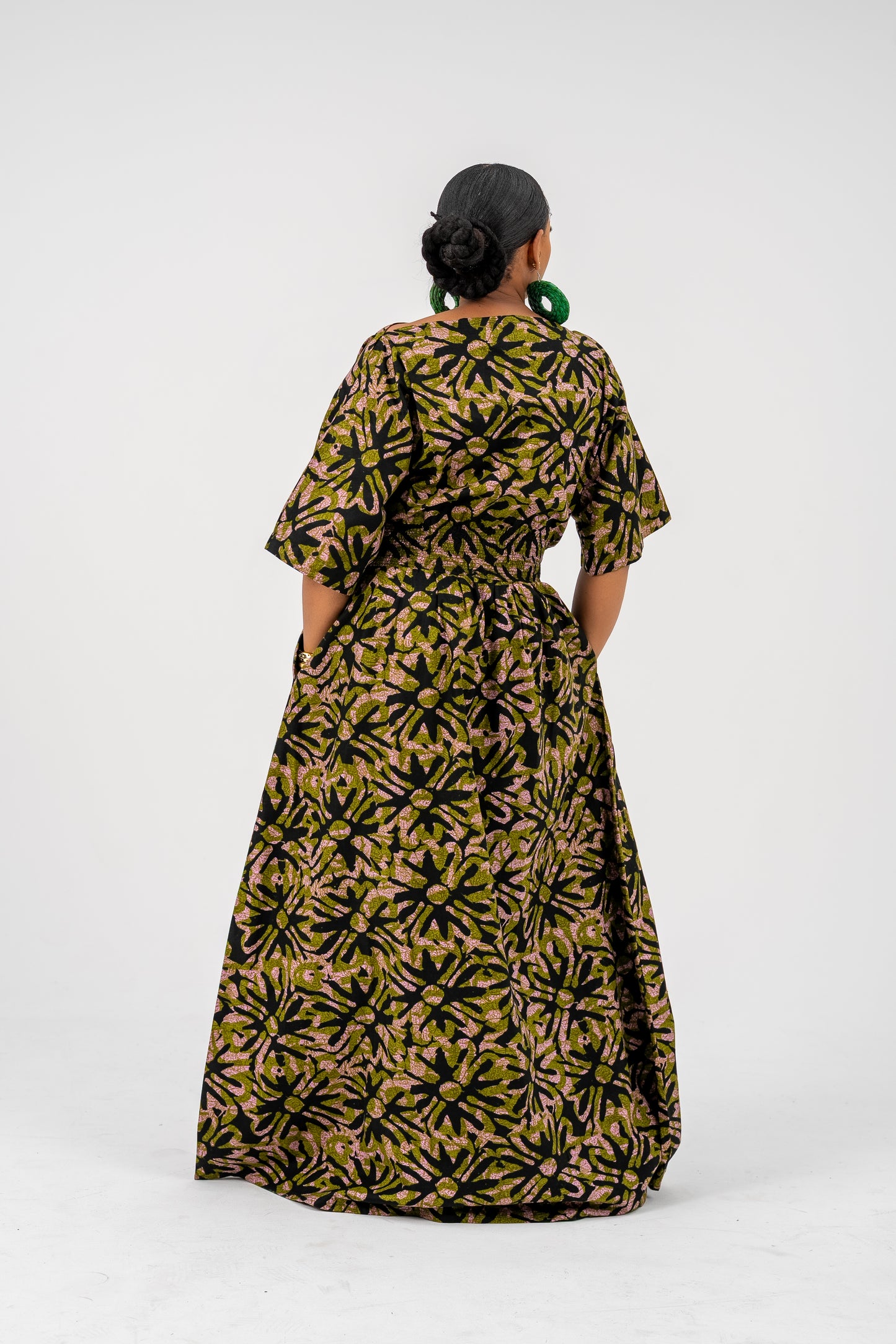 Bianca Dress Green Leaf Colour