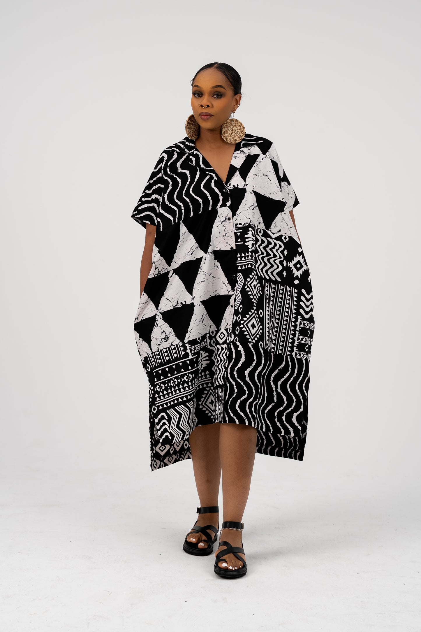 Flora Shirt Dress White