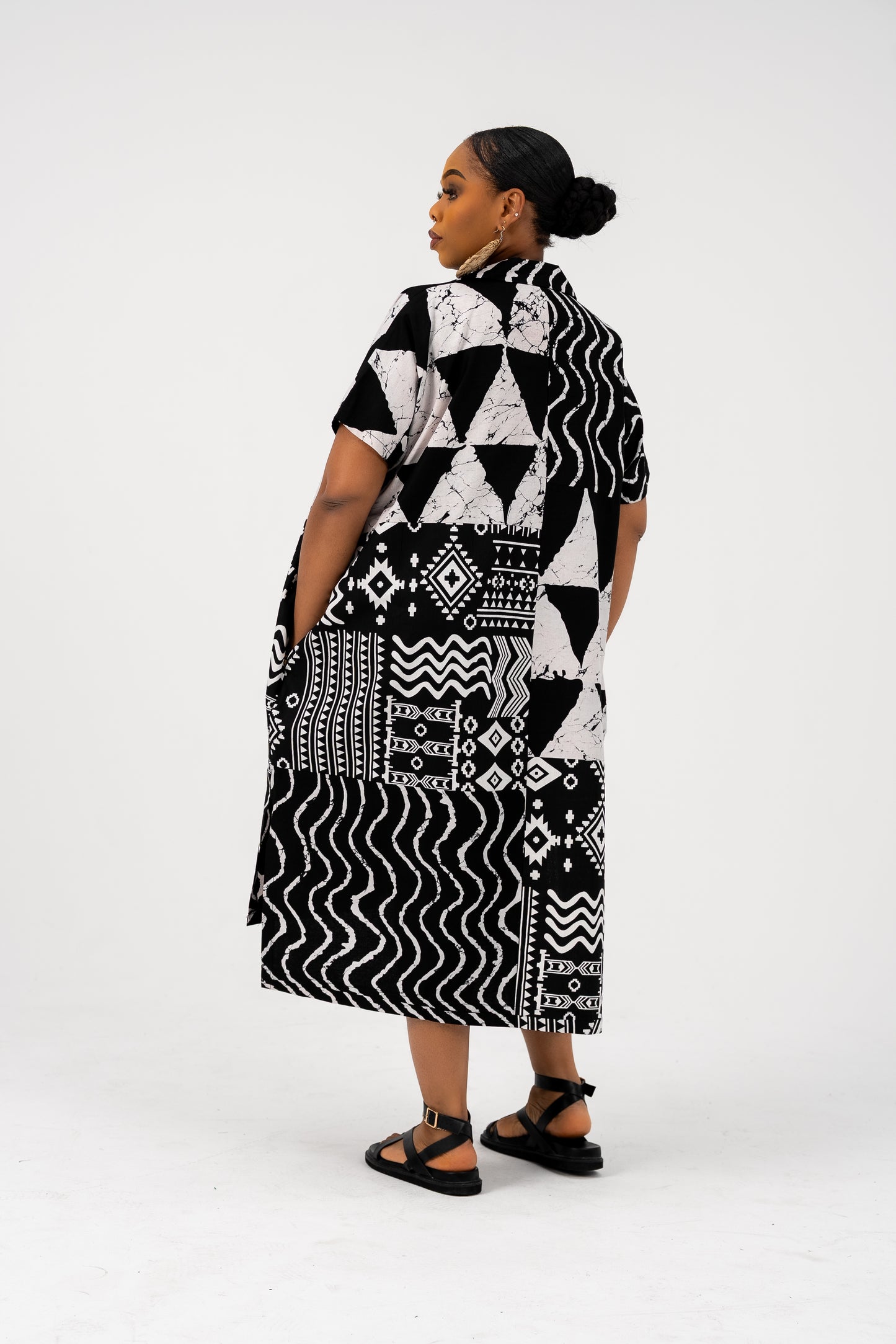 Flora Shirt Dress White