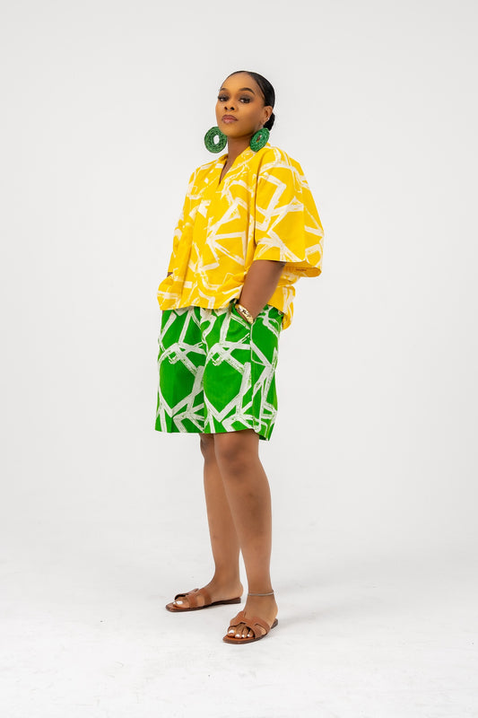 Awele Mix & Match Short Set (Green Short)