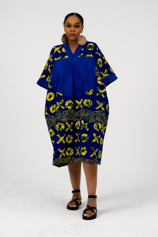Gbemisola Bubu Blue Colour Print
