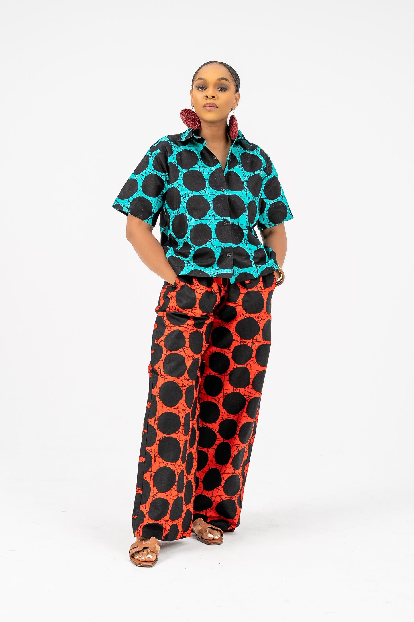 Ndali Mix & Match Pant Set (Red Pant)