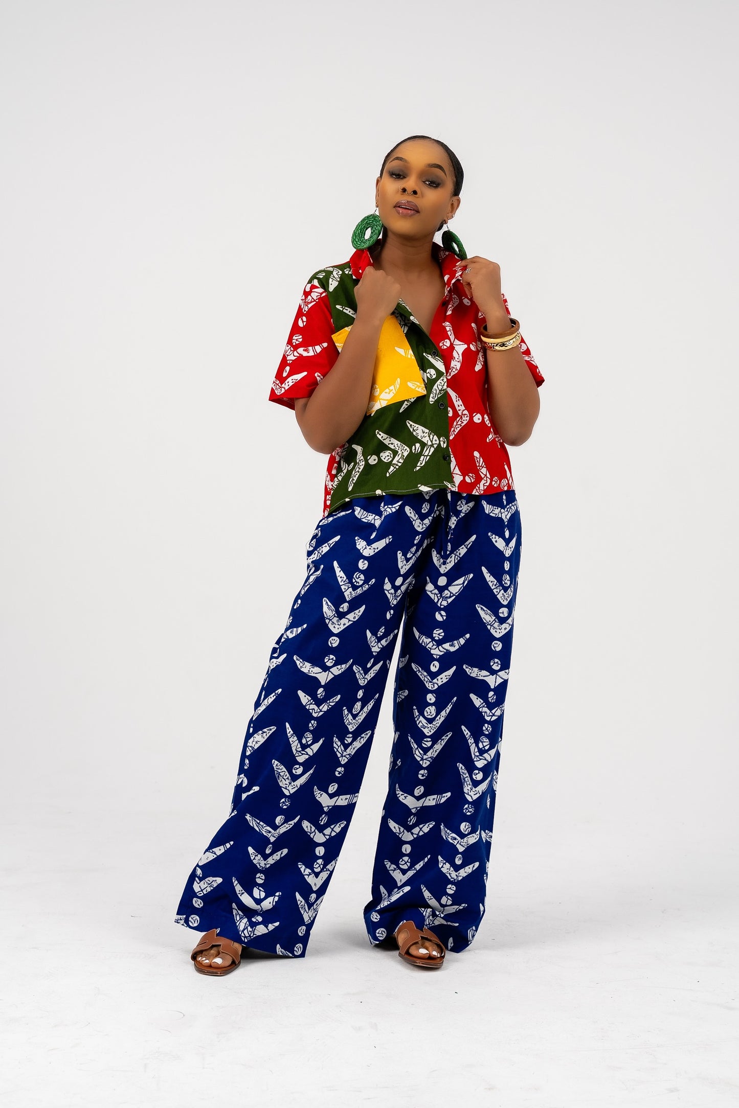 Zanni Mix & Match Pant Set (Blue Pant)