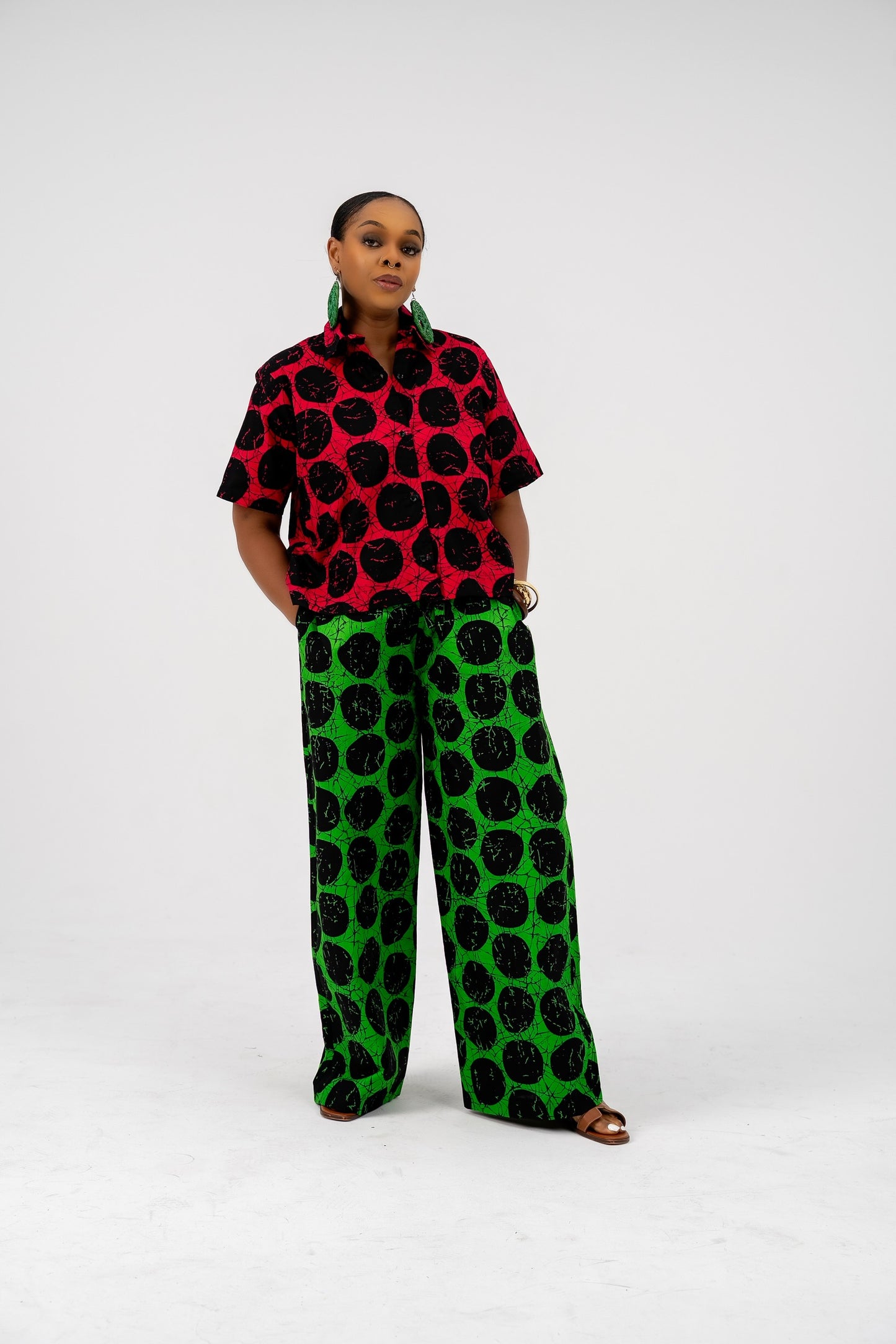 Ndali Mix & Match Pant Set (Green Pant)