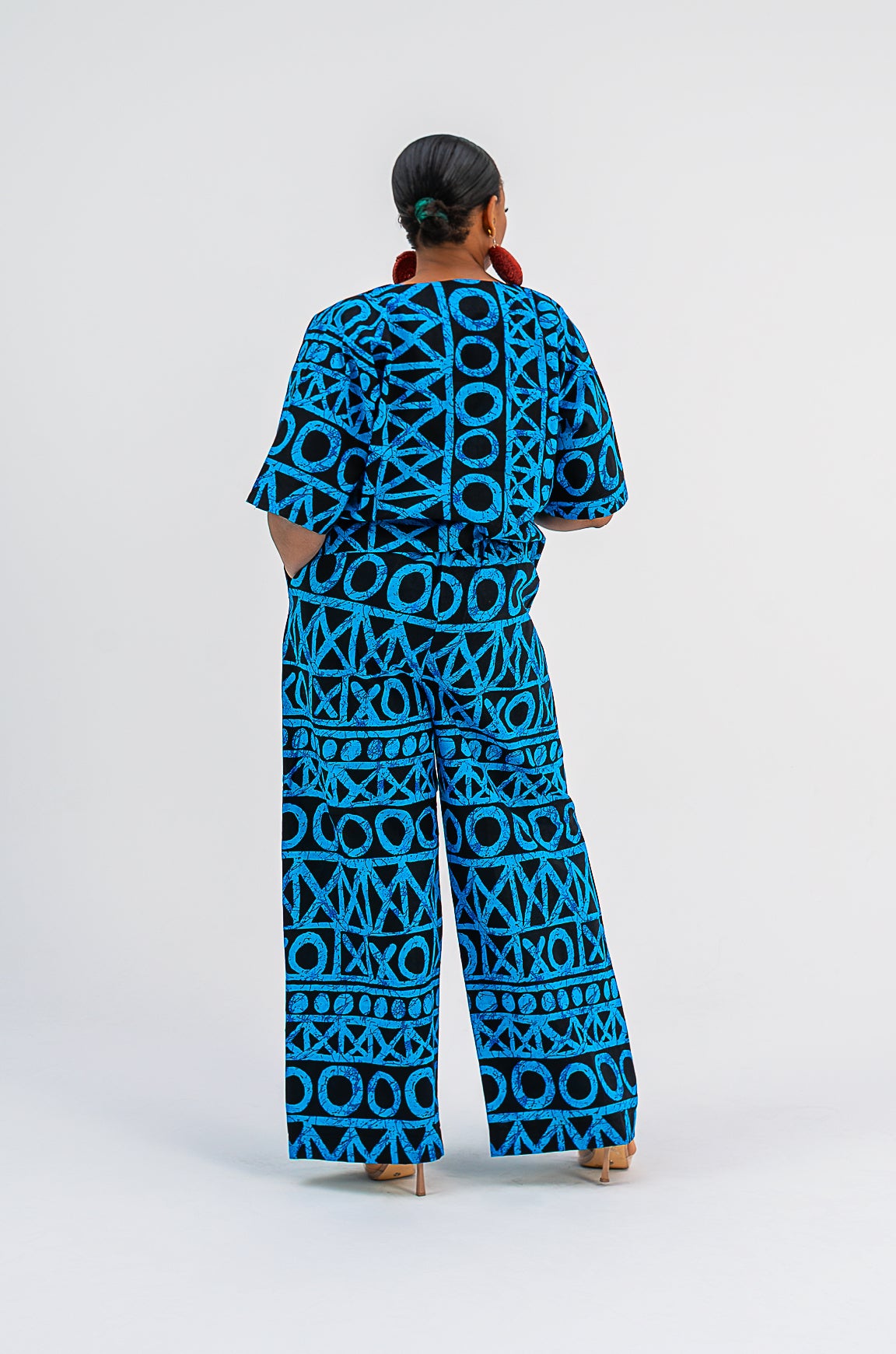 ZALIA Pant Set (BLUE Checker print)