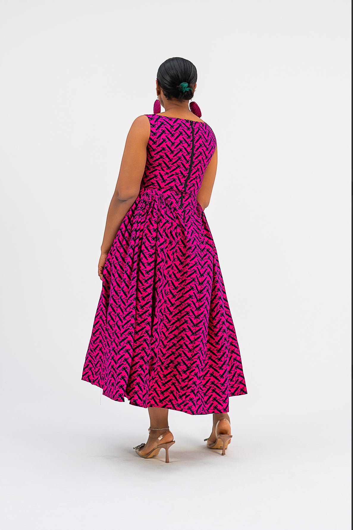 Latifah Dress (Pink Print)