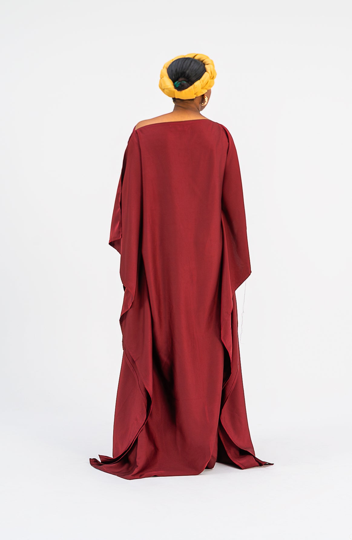 Akunna Bubu (Burgundy Silk Fabric)