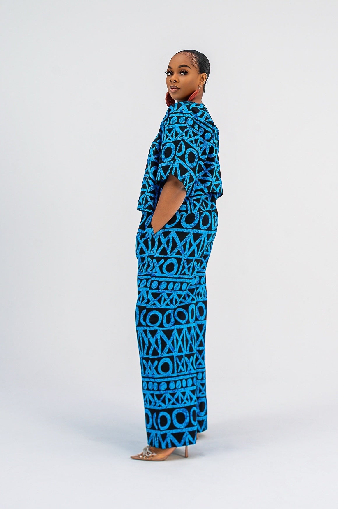 ZALIA Pant Set (BLUE Checker print)