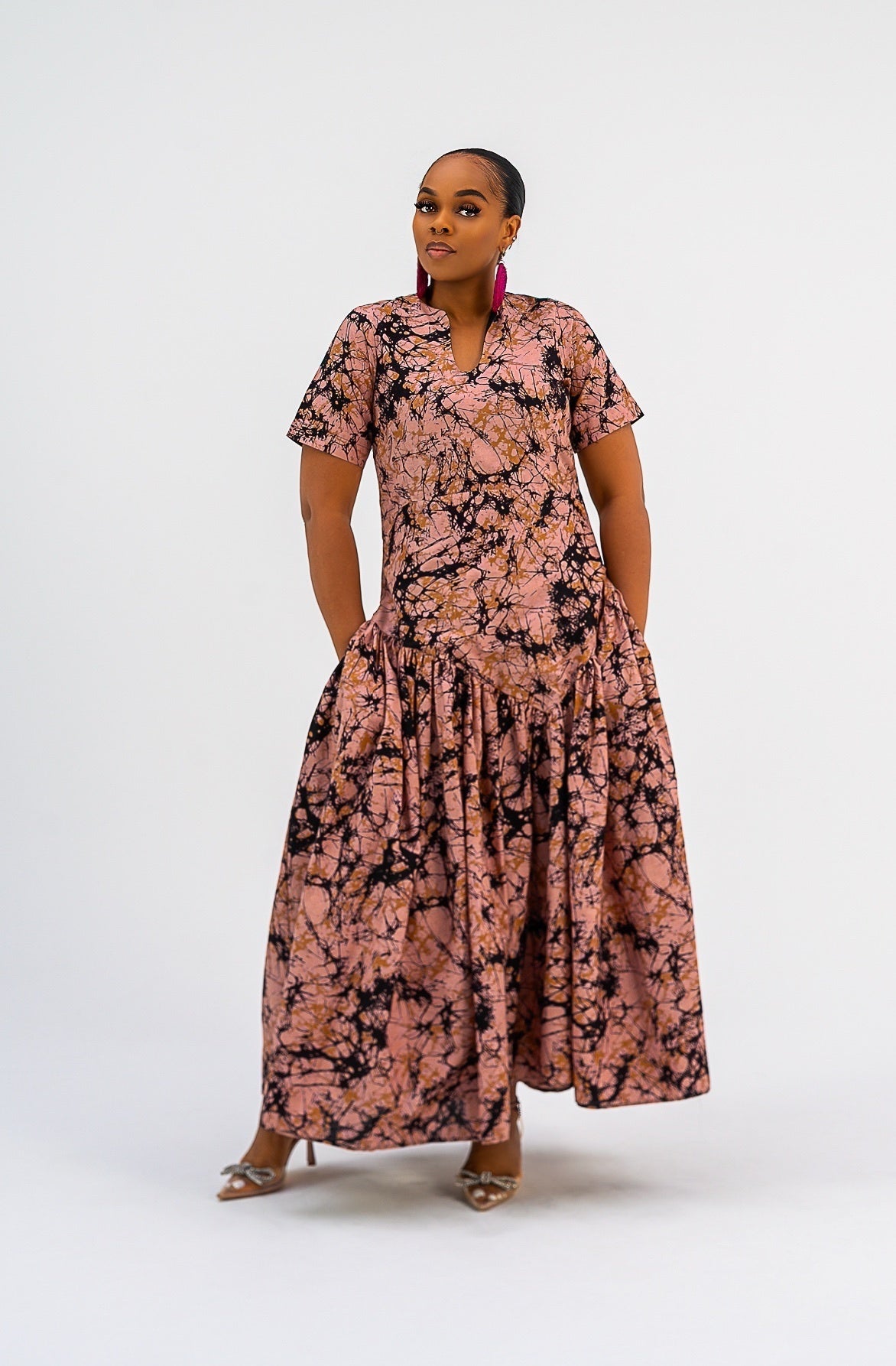 Yasmia  Dress (Nude Print)
