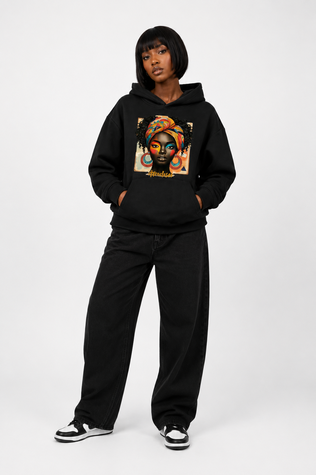 The Rooted Queen Hoodie Black