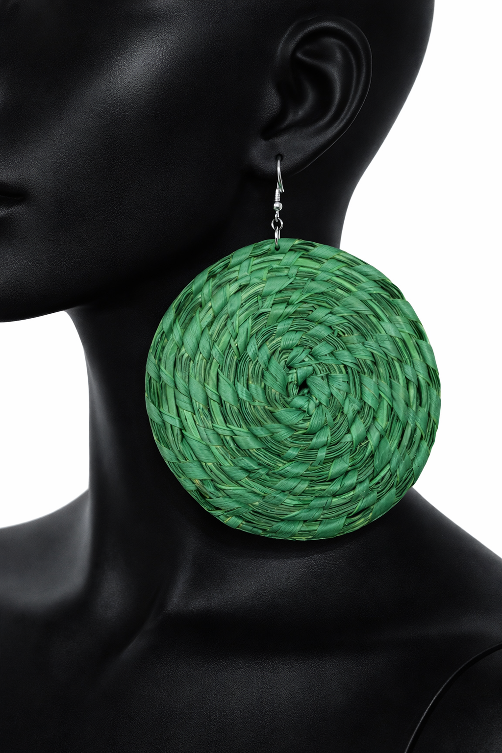 African Tribal Earrings Round
