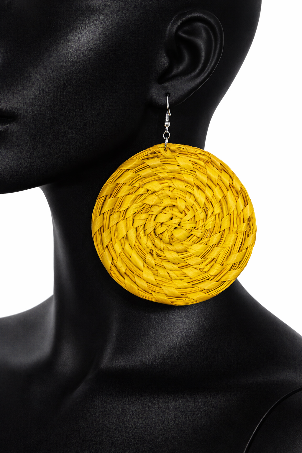 African Tribal Earrings Round