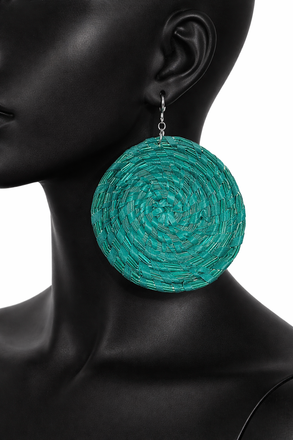African Tribal Earrings Round