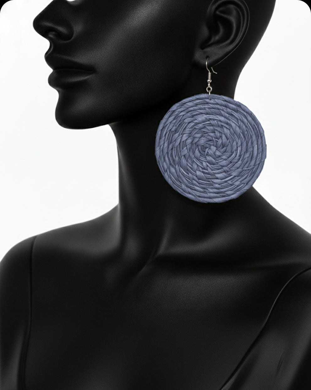 African Tribal Earrings Round