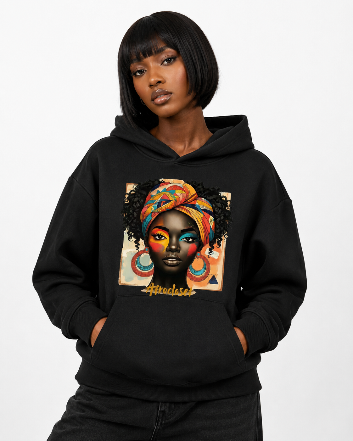 The Rooted Queen Hoodie Black