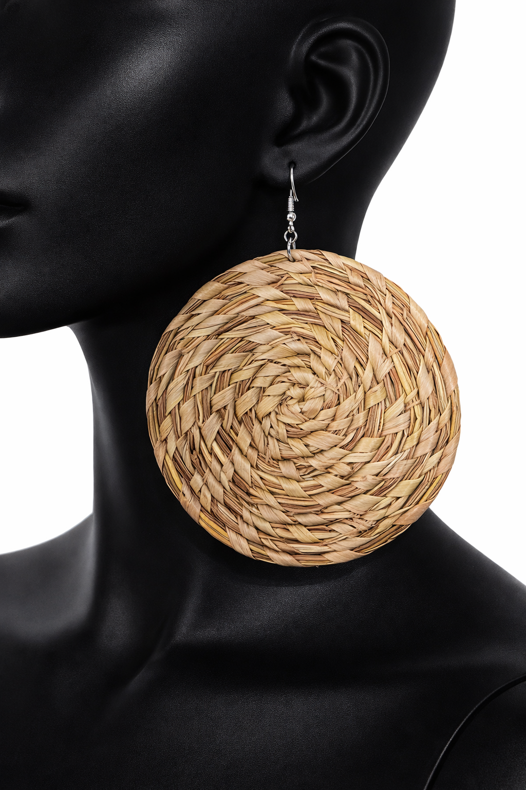 African Tribal Earrings Round